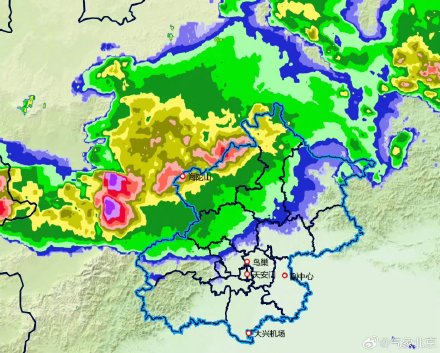 北京5区发布冰雹黄色预警，延庆已出现降水