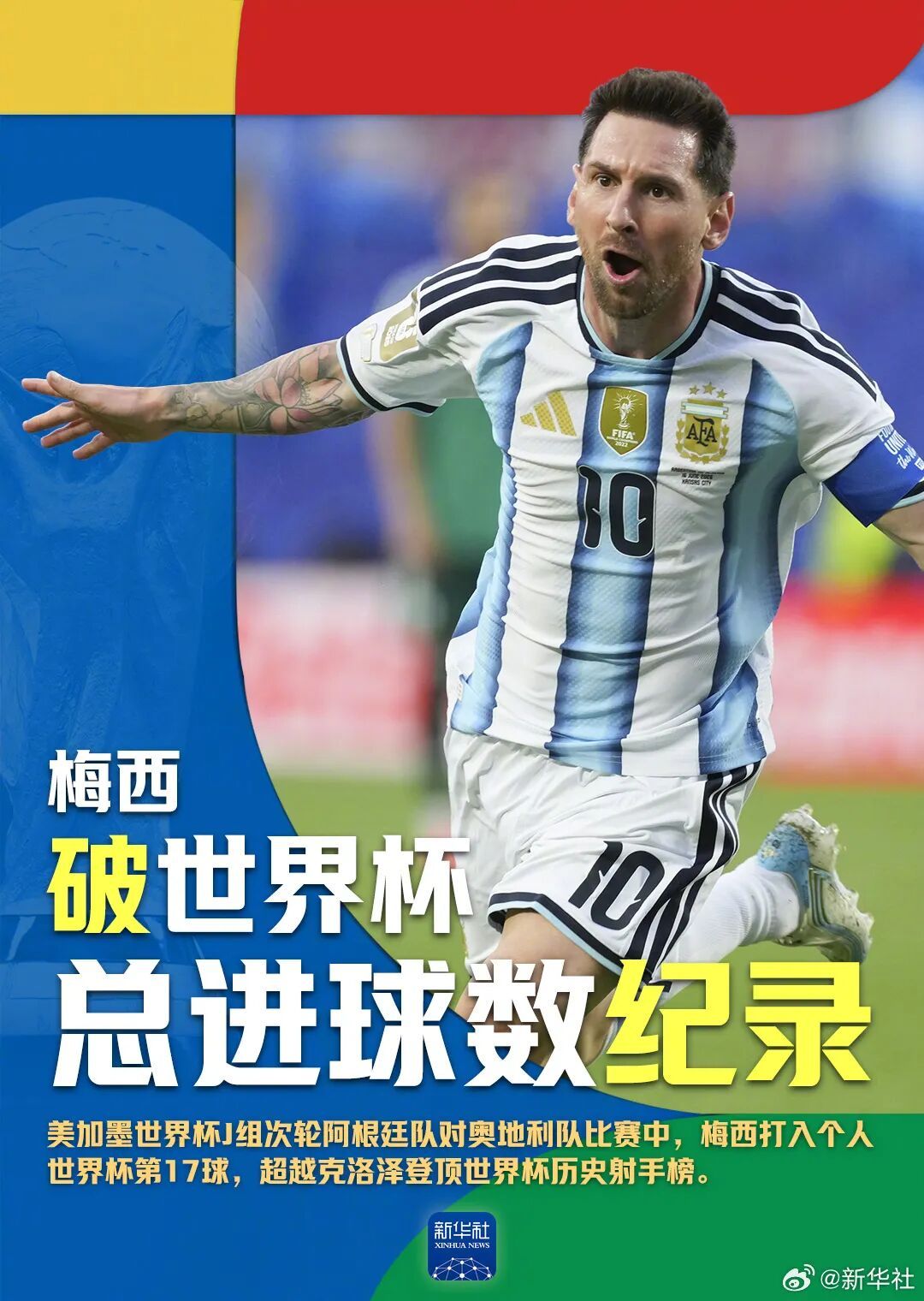 阿根廷出线,梅西登顶历史射手榜! 阿根廷出线,梅西登顶历史射手榜!