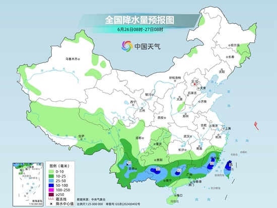 雨带南落!广西贵州等地强降雨持续 华南维持高温闷热 雨带南落!广西贵州等地强降雨持续 华南维持高温闷热