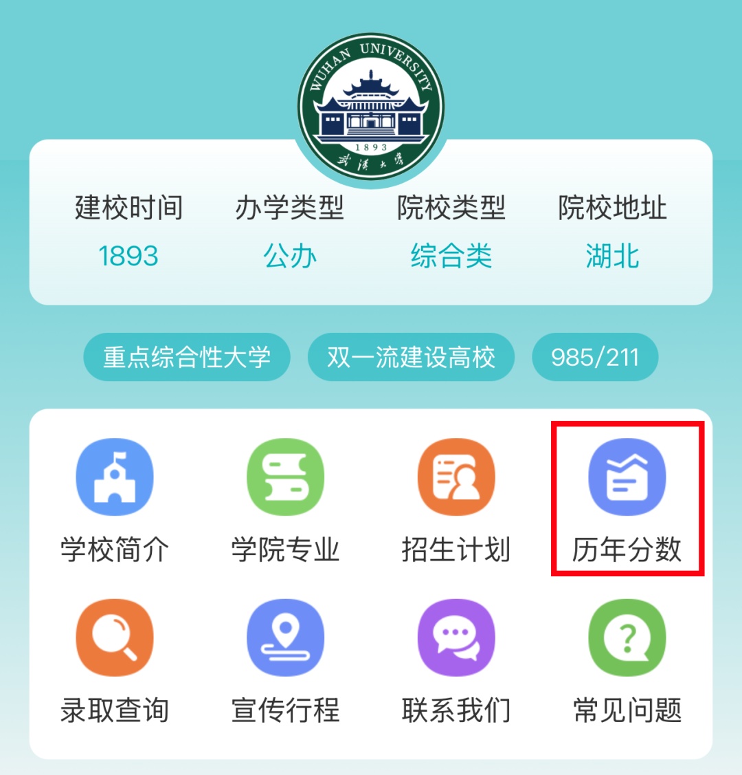 多少分可以上武大？