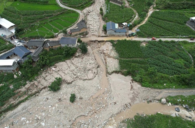 四川凉山州冕宁县发生一起泥石流灾害 1户4人成功避险