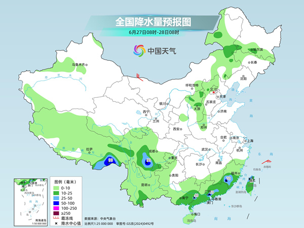 广西云南等地今明天降雨连连 北方多地周末高温发展