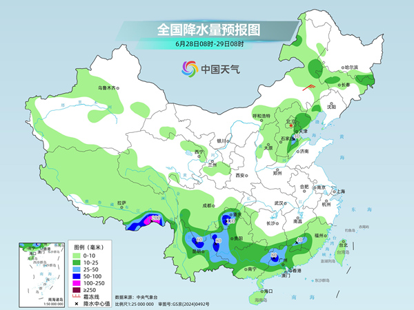 广西云南等地今明天降雨连连 北方多地周末高温发展