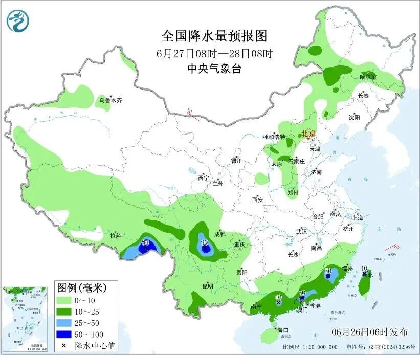 今明两天四川局部有暴雨，下周成都最高气温33℃，闷热感回归→