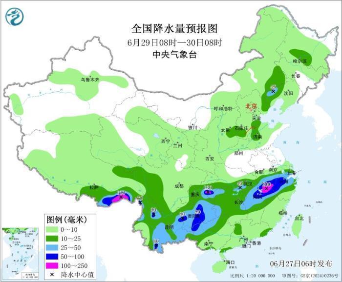 华南云南等地仍有较强降雨 内蒙古华北东北地区多雷阵雨