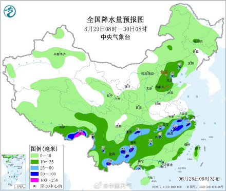 南方主雨带东段明起北抬至江南北部 部分地区将有大暴雨