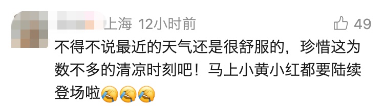 上海人今天抓紧！下周7天黄梅雨又续上了……网友吐槽：好好享受高温前的清凉