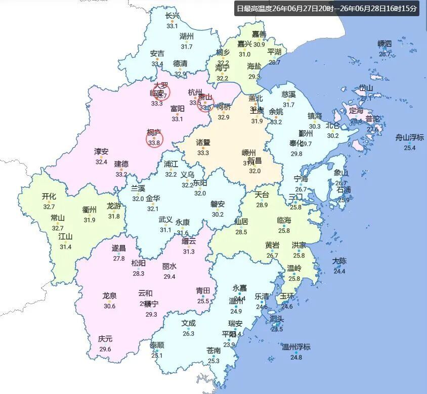 最高37℃！大到暴雨，今起浙江迎来新一轮降水集中期，持续五天