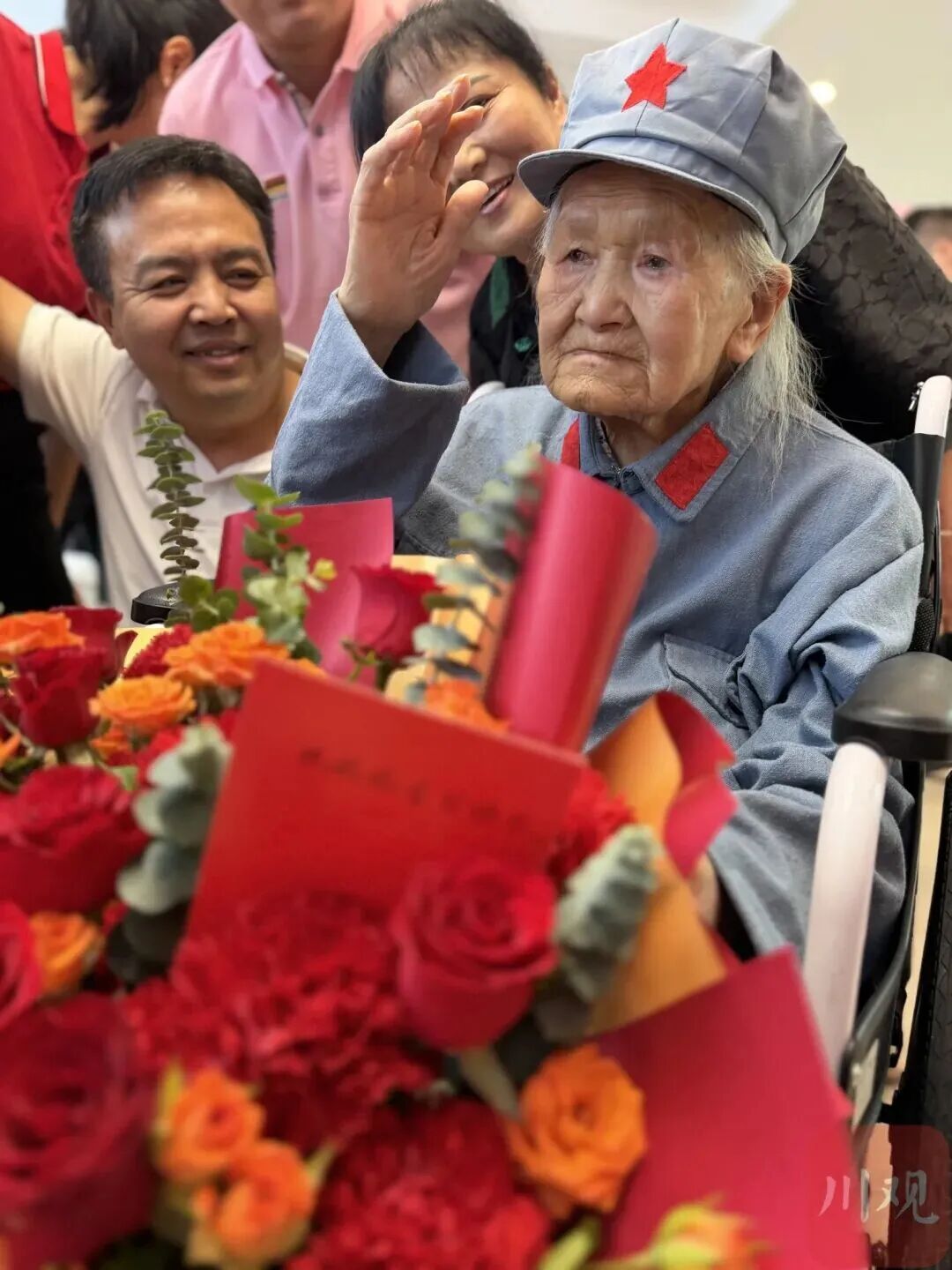 致敬！全国唯一健在长征女红军王全英迎105岁生日