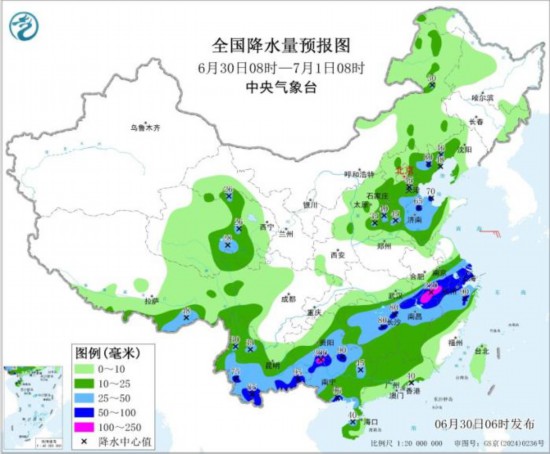 云贵高原至江南中北部有强降雨 内蒙古华北东北地区多雷阵雨