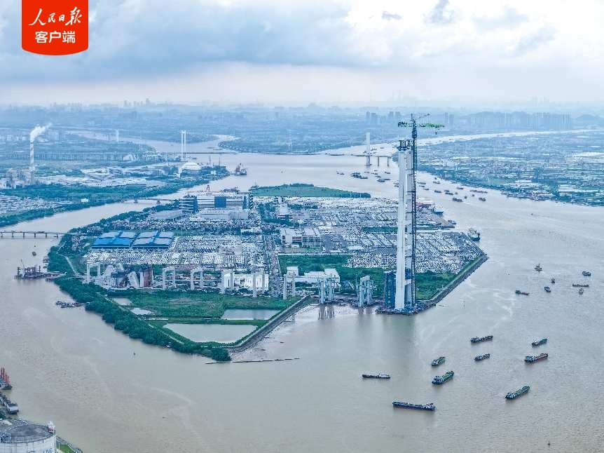 飞索跨珠江，狮子洋大桥先导索顺利过江