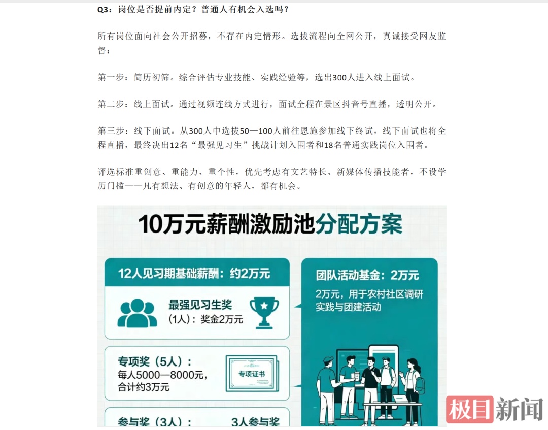 日薪近千还包吃住!景区招募见习生,7天已有3200人报名! 日薪近千还包吃住!景区招募见习生,7天已有3200人报名!