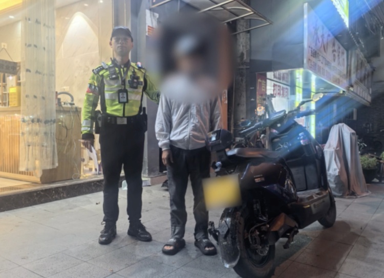 广州一男子骑摩托遇交警当场掉头逃跑，后续：行政拘留15天，罚款1400元