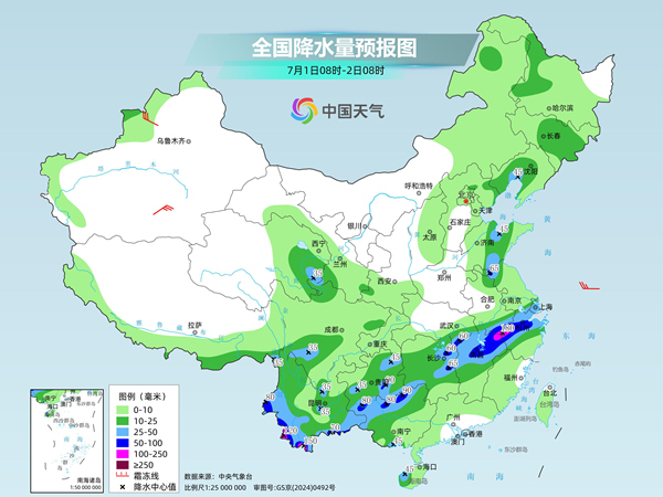 云贵高原至江南中北部仍多强降雨 南北方多地暑热发展增强