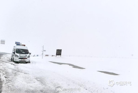 7月青海一些地方还在下雪 7月青海一些地方还在下雪