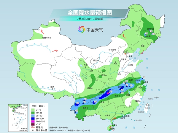 长江中下游强降雨持续华南雨势将增强 北方多地暑热持续发展 长江中下游强降雨持续华南雨势将增强 北方多地暑热持续发展