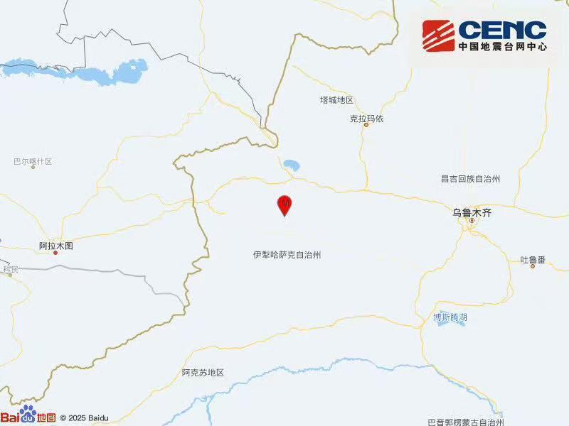 新疆伊犁州尼勒克县发生3.4级地震 震源深度24公里 新疆伊犁州尼勒克县发生3.4级地震 震源深度24公里