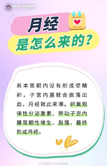 月经是怎么来的？