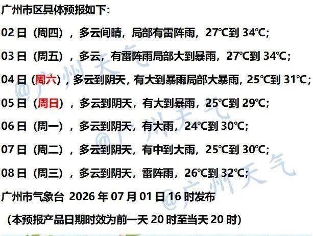广州多区发布台风预警