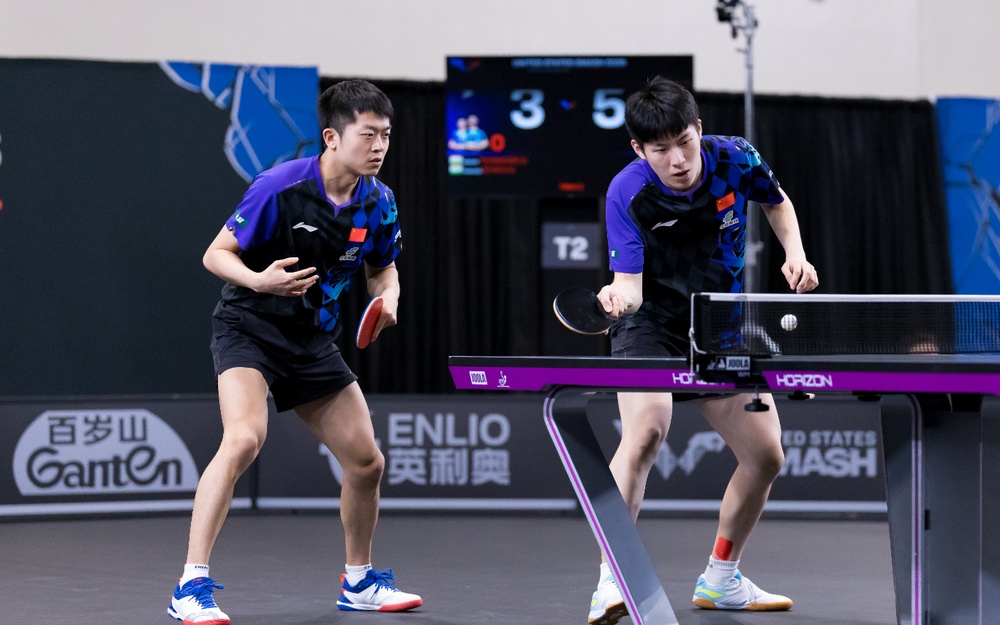 温瑞博/袁励岑晋级WTT美国大满贯男双四强 温瑞博/袁励岑晋级WTT美国大满贯男双四强