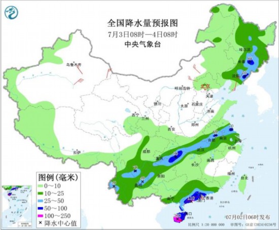 重庆贵州至长江中下游强降雨持续 南海台风向华南沿海靠近 重庆贵州至长江中下游强降雨持续 南海台风向华南沿海靠近