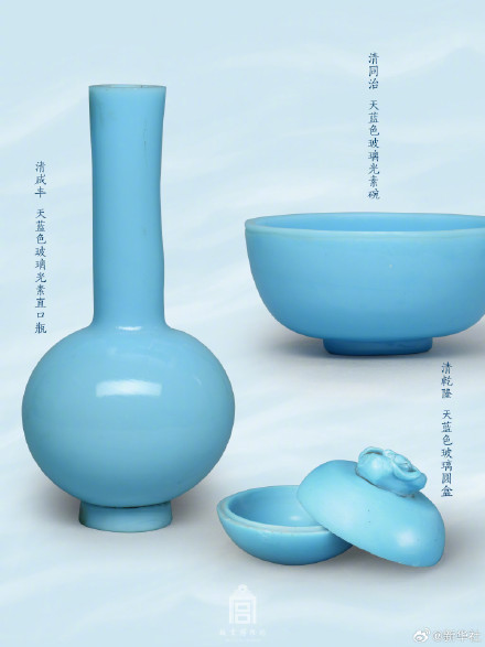 故宫蓝调文物壁纸清凉解暑