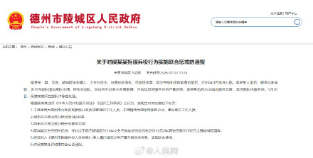 山东一男子拒服兵役受6项处罚 山东一男子拒服兵役受6项处罚