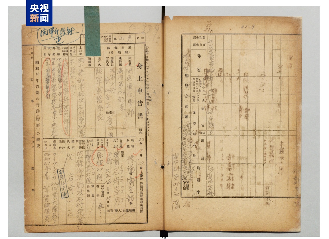 最新公布档案印证:日本侵华化学战是有组织的国家犯罪! 最新公布档案印证:日本侵华化学战是有组织的国家犯罪!