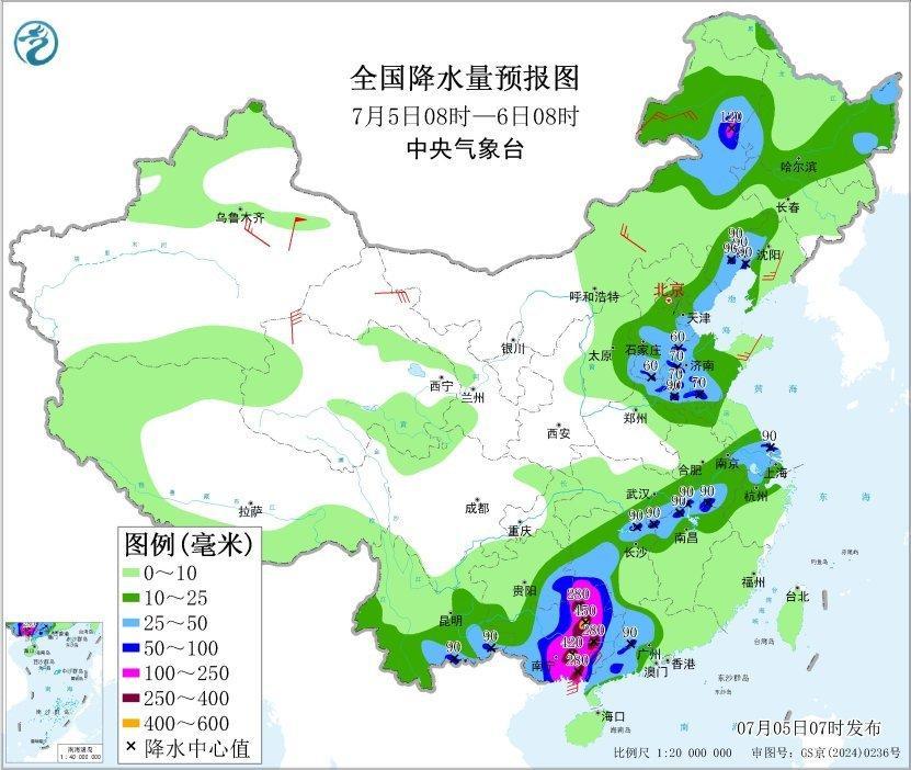台风“美莎克”向广西北部移动 广西湖南部分地区有大暴雨至特大暴雨