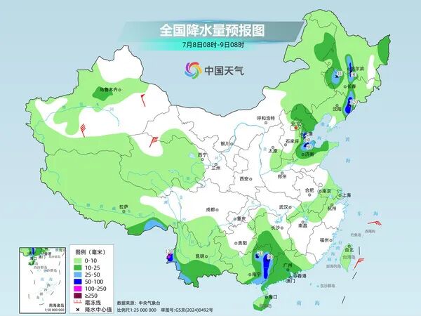 广西贵州等地仍有强降雨，新疆陕西等地高温将“超长待机”，福建浙江等地天气闷热