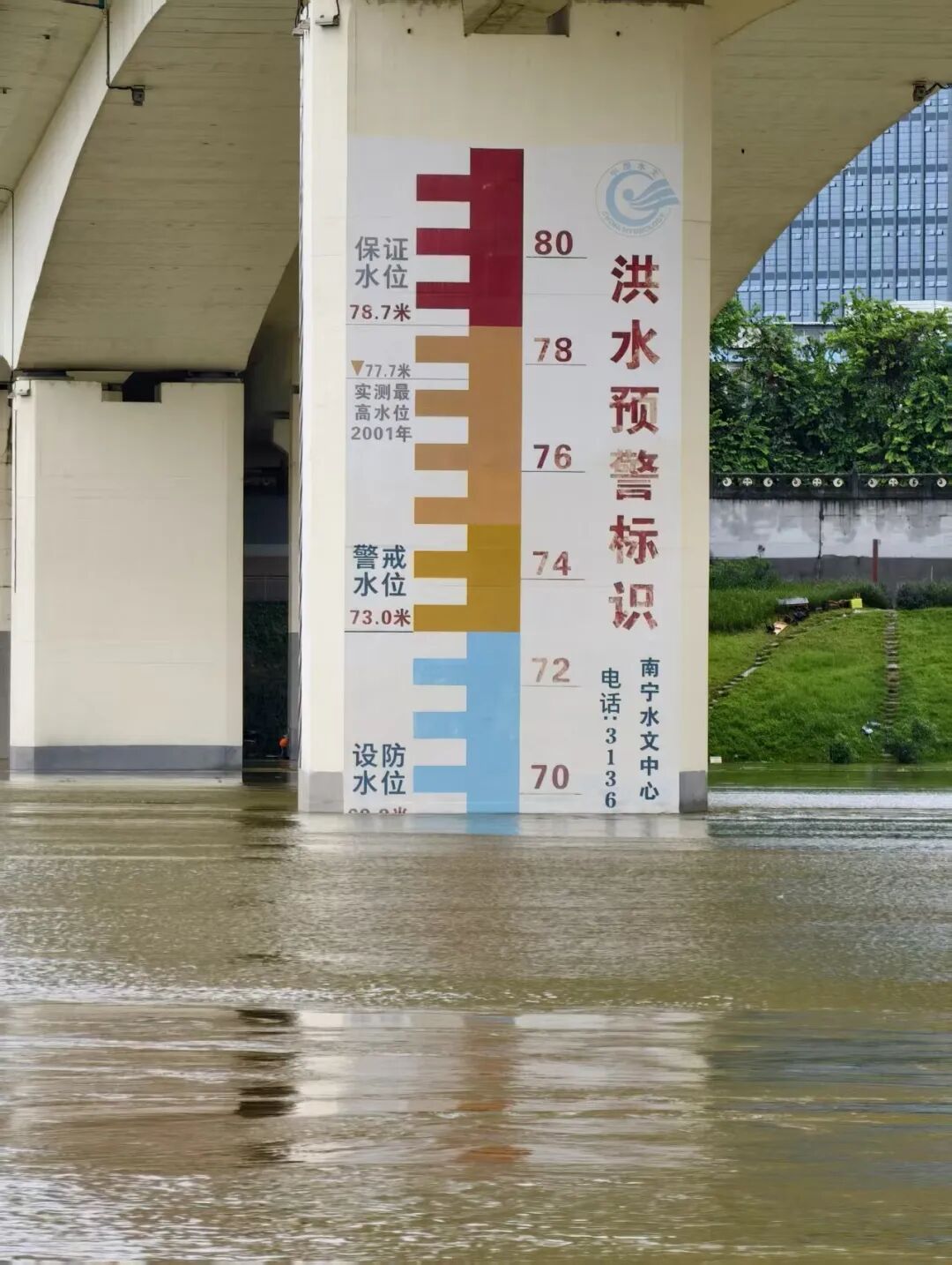 不要去江边围观！邕江已达设防水位69.4米