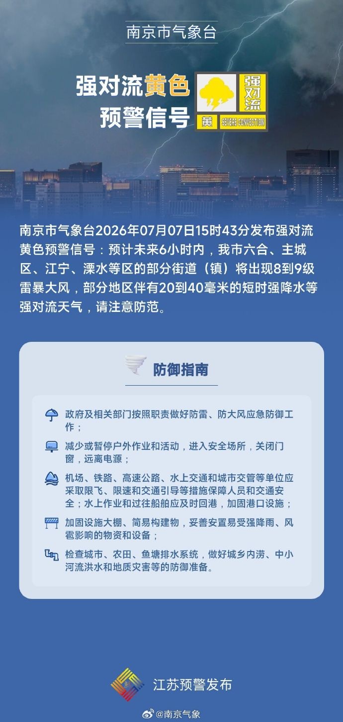 江苏突降冰雹！南京发布黄色预警：减少或暂停户外作业和活动，关闭门窗，远离电源