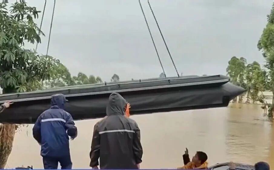 总台记者探访六蓝水库险情核心区 总台记者探访六蓝水库险情核心区