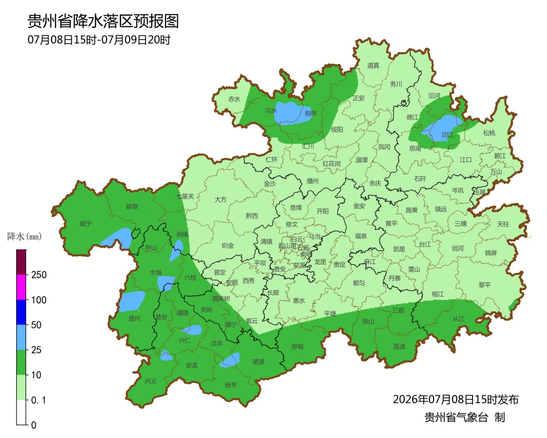 未来三天,贵州雨雨雨,局地有暴雨 未来三天,贵州雨雨雨,局地有暴雨
