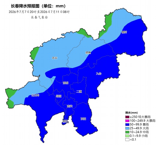 长春将迎强降雨 长春将迎强降雨