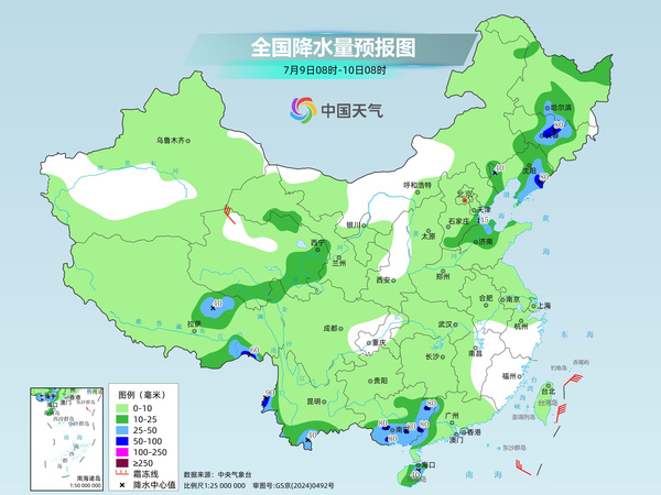 广西广东局地需警惕叠加降雨致灾 中东部高温发展闷热升级