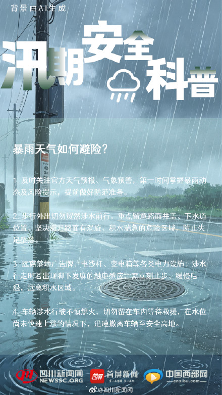 汛期安全不松懈!最新避险指南请收藏 汛期安全不松懈!最新避险指南请收藏