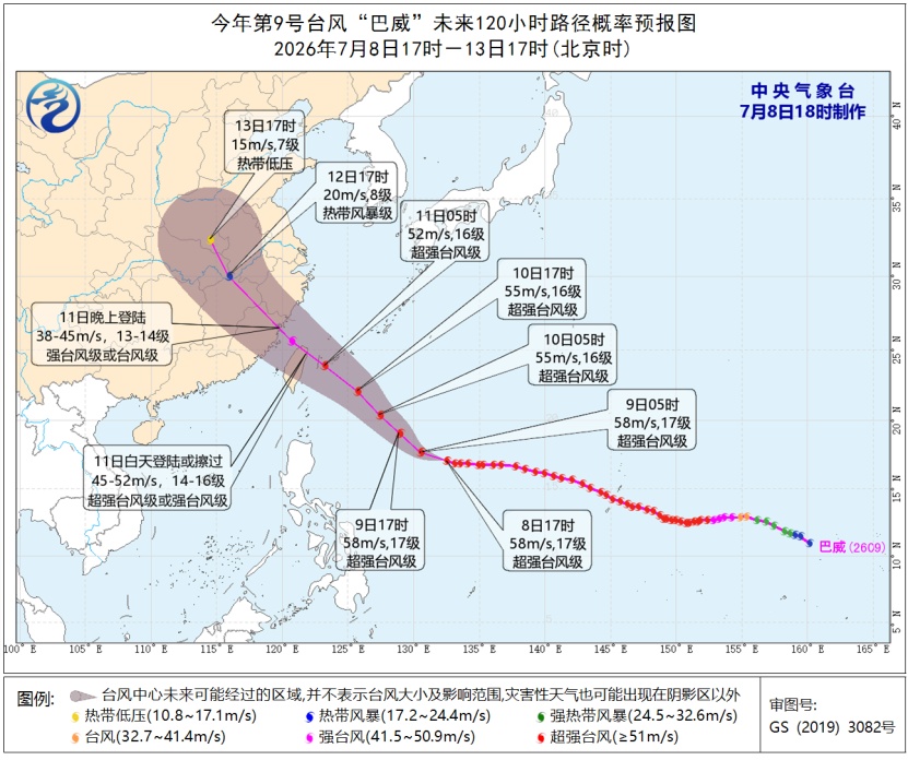 “巨无霸台风”逼近！“巴威”到底有多猛？影响我国哪些地区？