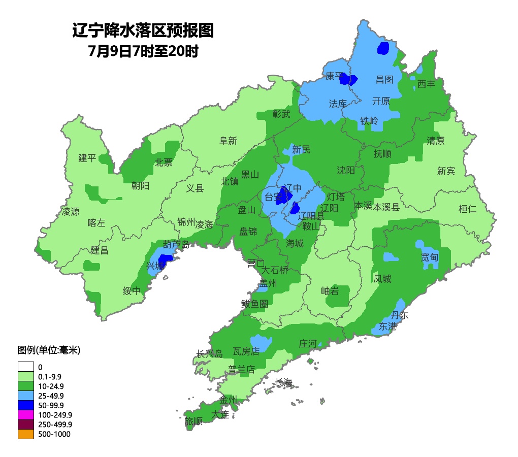 今天辽宁中北部东南部大雨,明起升级至大雨暴雨大暴雨 今天辽宁中北部东南部大雨,明起升级至大雨暴雨大暴雨