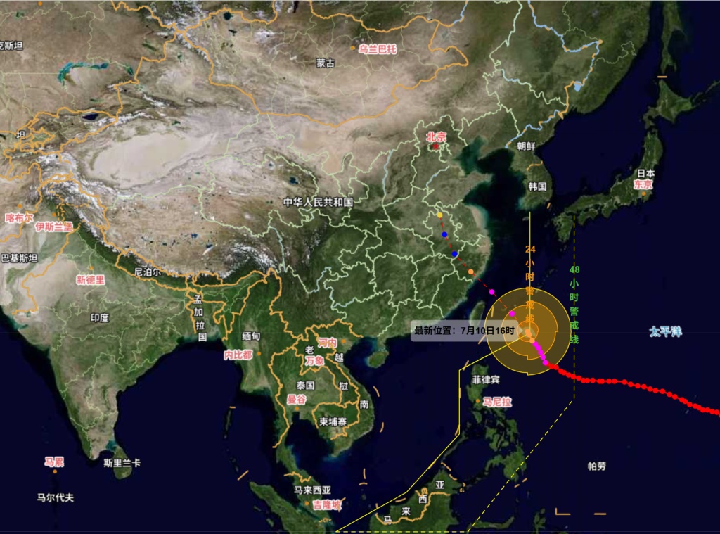 台风“巴威”中心已进入我国台风24小时警戒区,周末对上海有何影响? 台风“巴威”中心已进入我国台风24小时警戒区,周末对上海有何影响?
