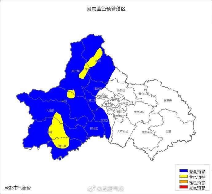 暴雨、地灾、山洪三预警齐发,成都这些地方注意 暴雨、地灾、山洪三预警齐发,成都这些地方注意