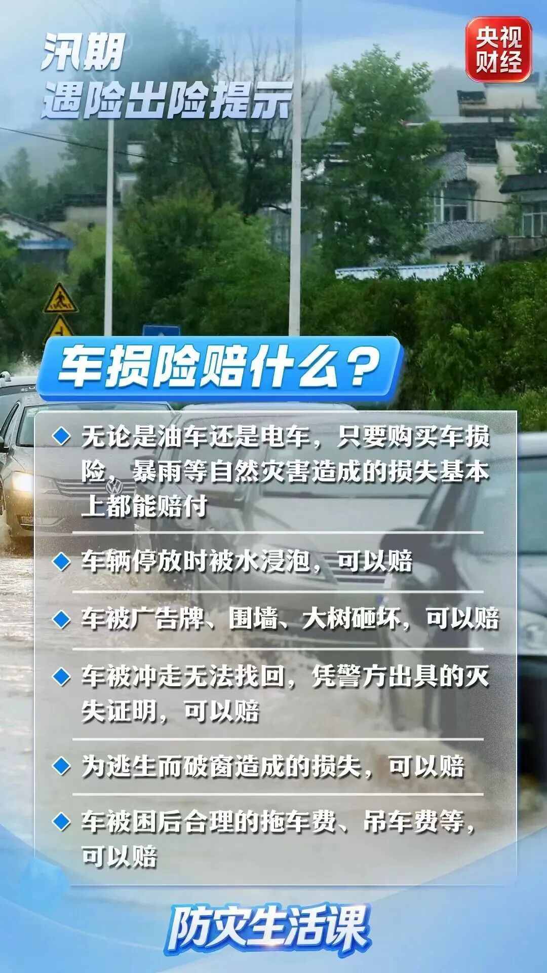 车被泡了、房子淹了、庄稼倒了……洪涝导致财产损失,保险怎么理赔? 车被泡了、房子淹了、庄稼倒了……洪涝导致财产损失,保险怎么理赔?