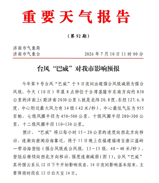 别被今天的太阳骗了!台风“巴威”逼近,预计7月13日-14日济南全市大到暴雨局部大暴雨,卧虎山等大中型水库已开始预泄洪 别被今天的太阳骗了!台风“巴威”逼近,预计7月13日-14日济南全市大到暴雨局部大暴雨,卧虎山等大中型水库已开始预泄洪