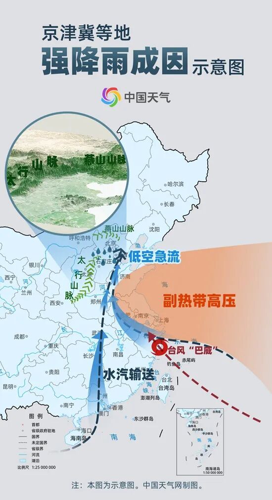 “巴威”化身洒水车!河北出现今年入汛以来最强降雨,为何降雨如此猛烈? “巴威”化身洒水车!河北出现今年入汛以来最强降雨,为何降雨如此猛烈?