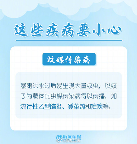暴雨洪涝后,这些防病知识请牢记! 暴雨洪涝后,这些防病知识请牢记!