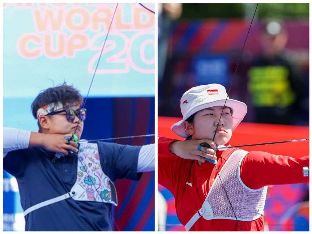加赛输1环 中国队射箭世界杯马德里站反曲弓摘银