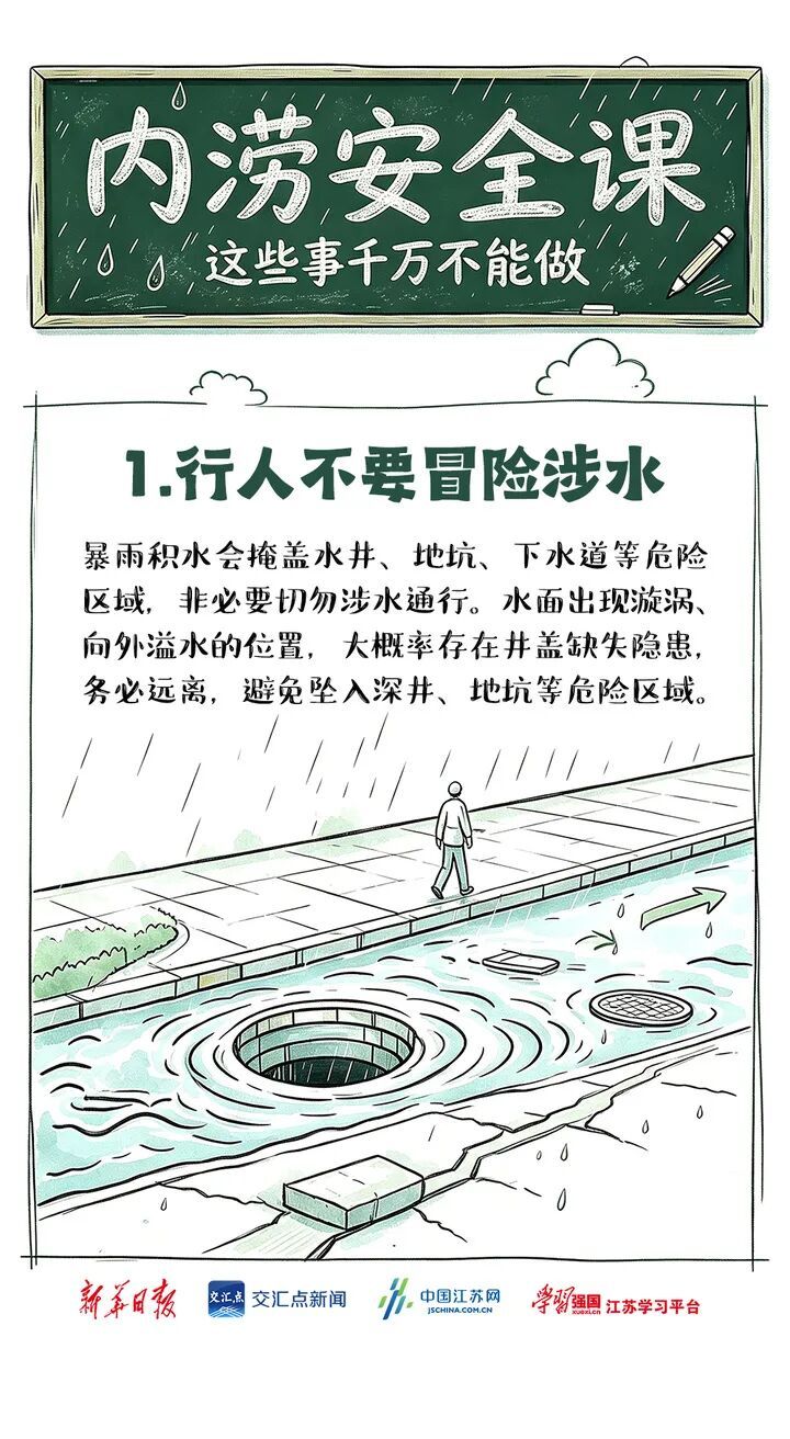 台风来袭,一旦遭遇城市内涝,这些事千万不能做! 台风来袭,一旦遭遇城市内涝,这些事千万不能做!