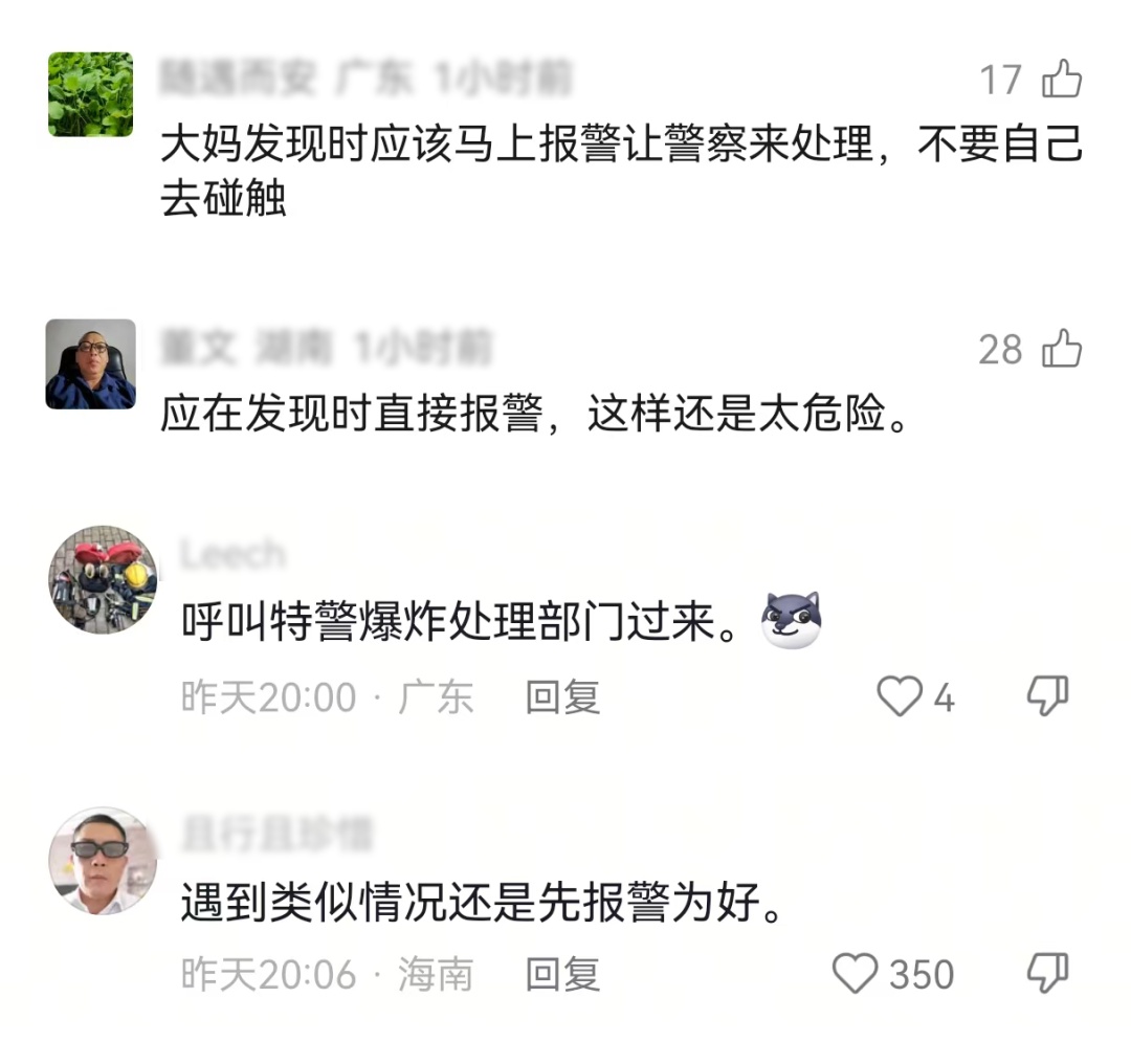 村民李大妈单手拿着一枚手榴弹,走进派出所值班大厅 村民李大妈单手拿着一枚手榴弹,走进派出所值班大厅