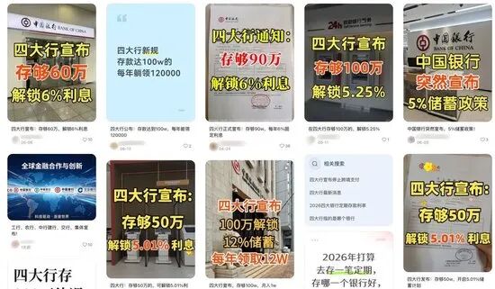 千万别信“存100万解锁5.25%利息”,国有四大行紧急提示:当前不存在这类存款产品 千万别信“存100万解锁5.25%利息”,国有四大行紧急提示:当前不存在这类存款产品