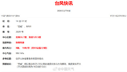 台风“巴威”到哪了？